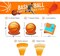 Basketball Party Supplies Packs (100 Pieces for 16 Guests) - Basketball Party Supplies, Sports Party Supplies, Basketball Party Decorations, Basketball Birthday, Party Decor for Adults,